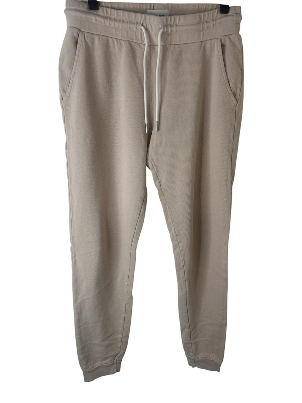 MATE Organic Cotton Terry Sweatpants Joggers Tan Size Small